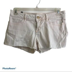 Lauren Conrad light pink raw hem jean shorts Size 6